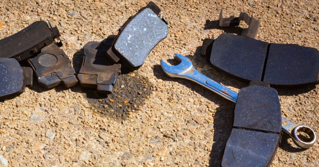 Worn out brake pads commonly cause of grinding sound when braking in your Toyota