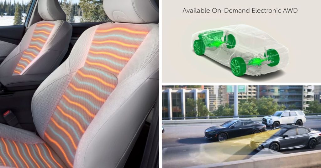 Heated and ventilated front seats, AWD, and Traffic Jam Assist in the 2026 Toyota Camry