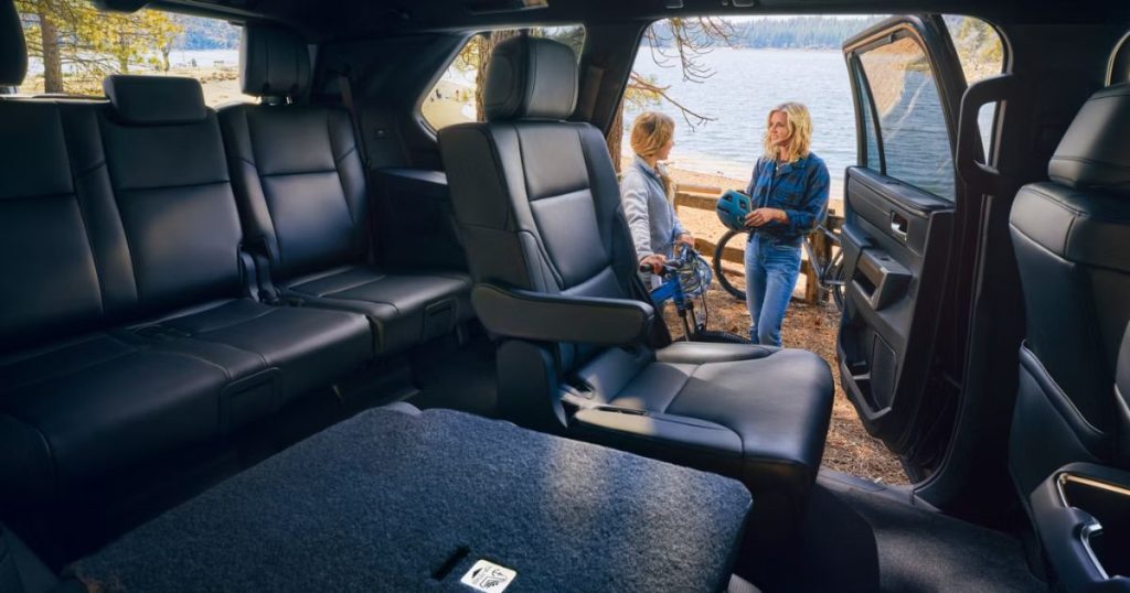 The available 2nd-row captain's chairs in the 2026 Toyota Sequoia