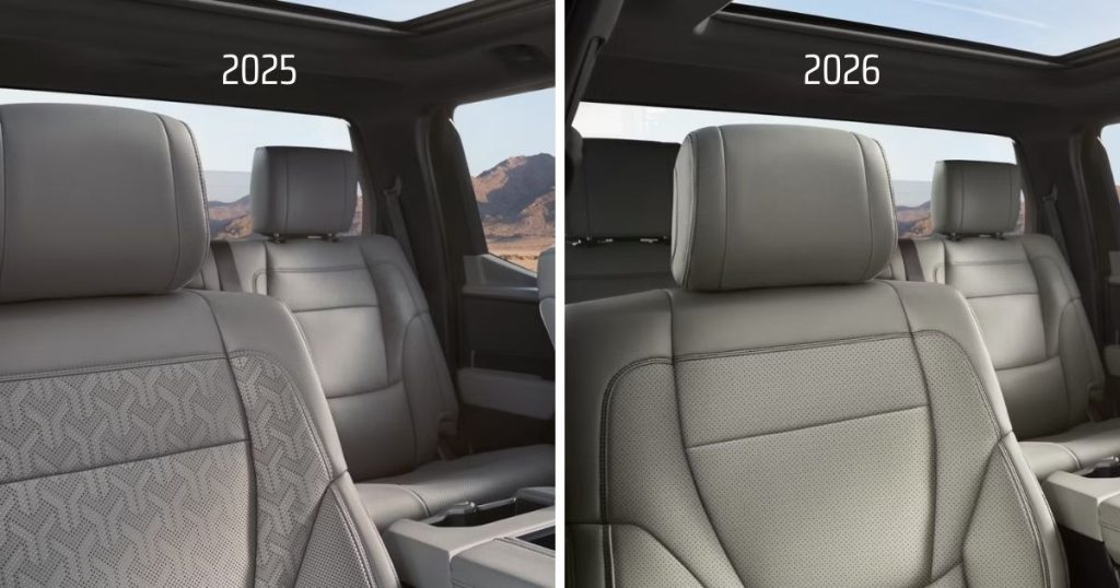 2025 vs 2026 Toyota Tundra Limited interior changes