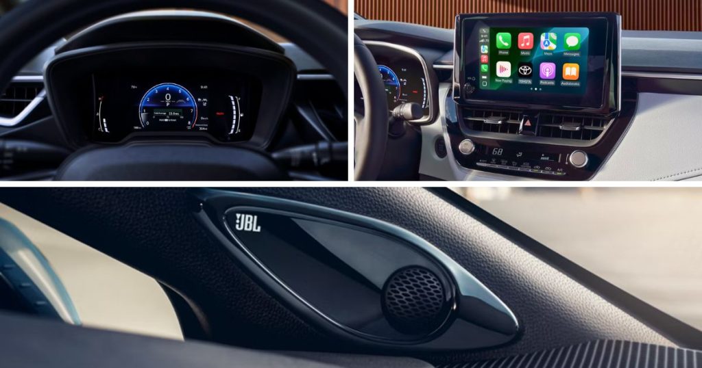 The technology features inside the 2026 Corolla Hatchback