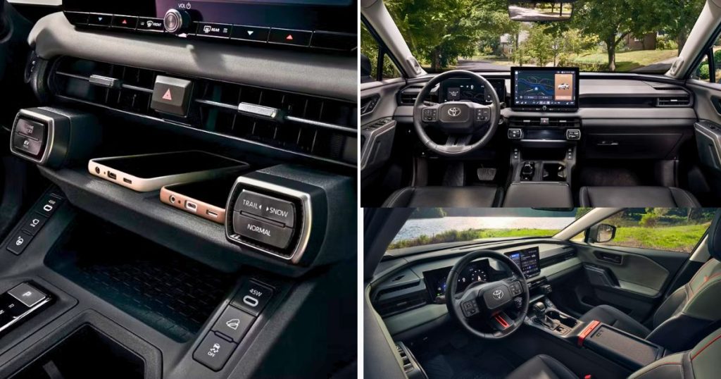 The different tech and interior features inside the 2026 Toyota RAV4