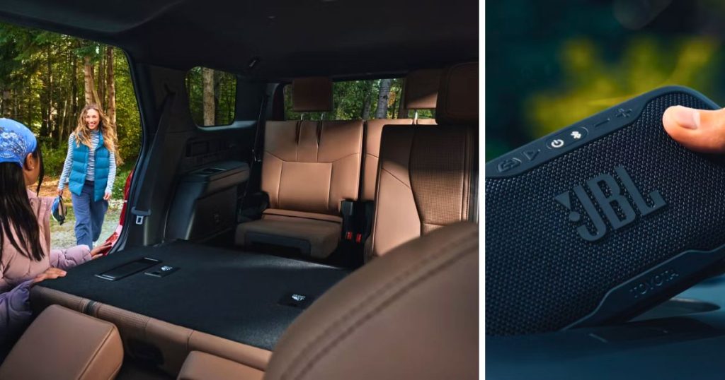 Tumble-fold rear seats and detachable JBL Flex in the 2026 Toyota 4Runner