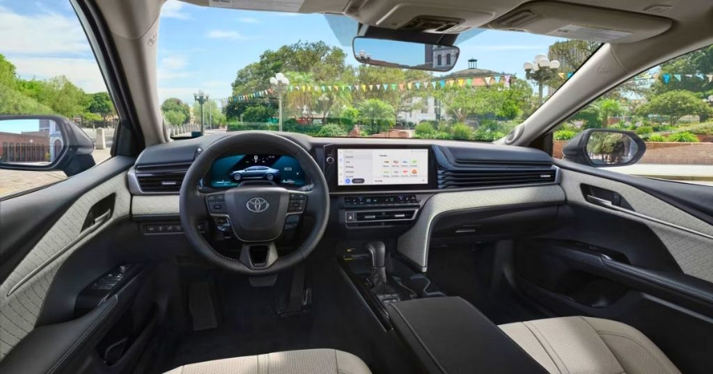 The 2026 Camry XLE has a more premium interior than what the LE offers