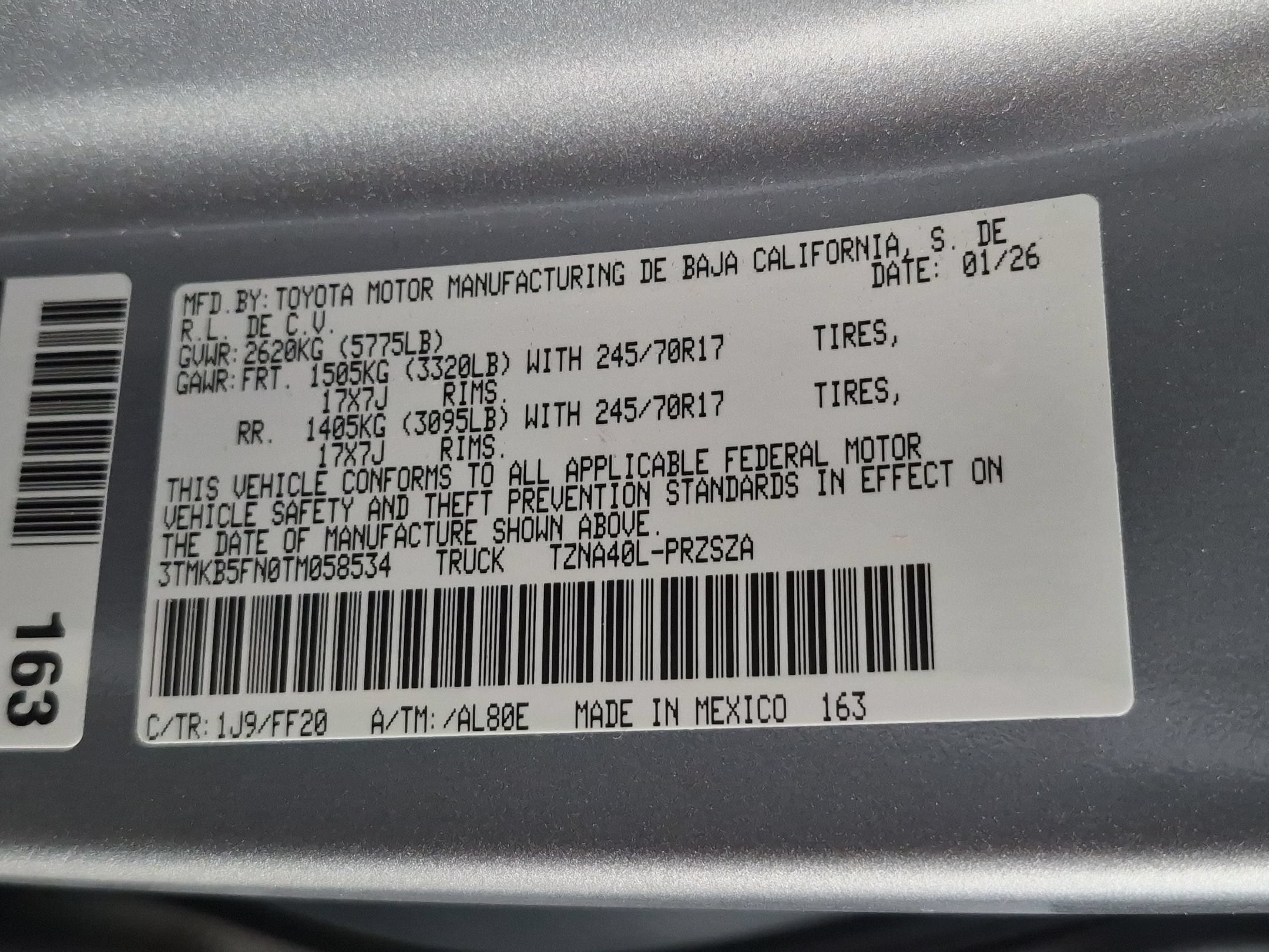 2026 Toyota Tacoma SR5