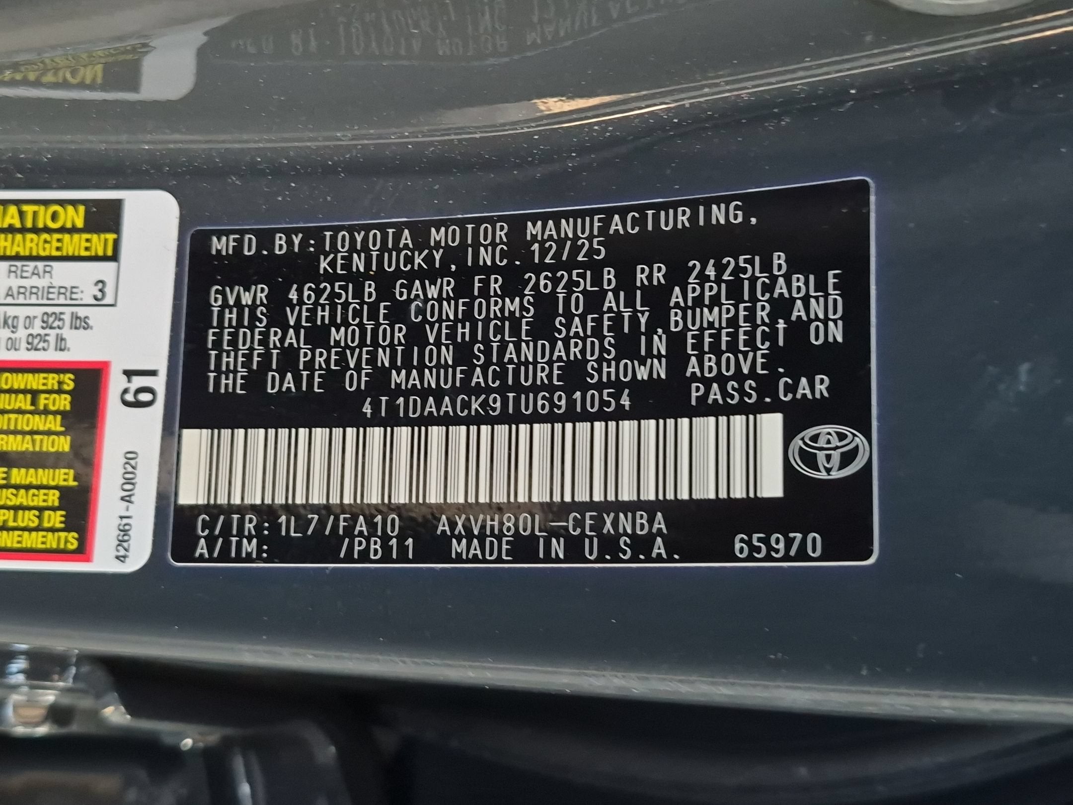 2026 Toyota Camry Base