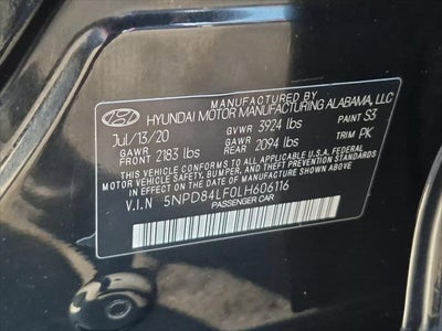 2020 Hyundai Elantra Value Edition