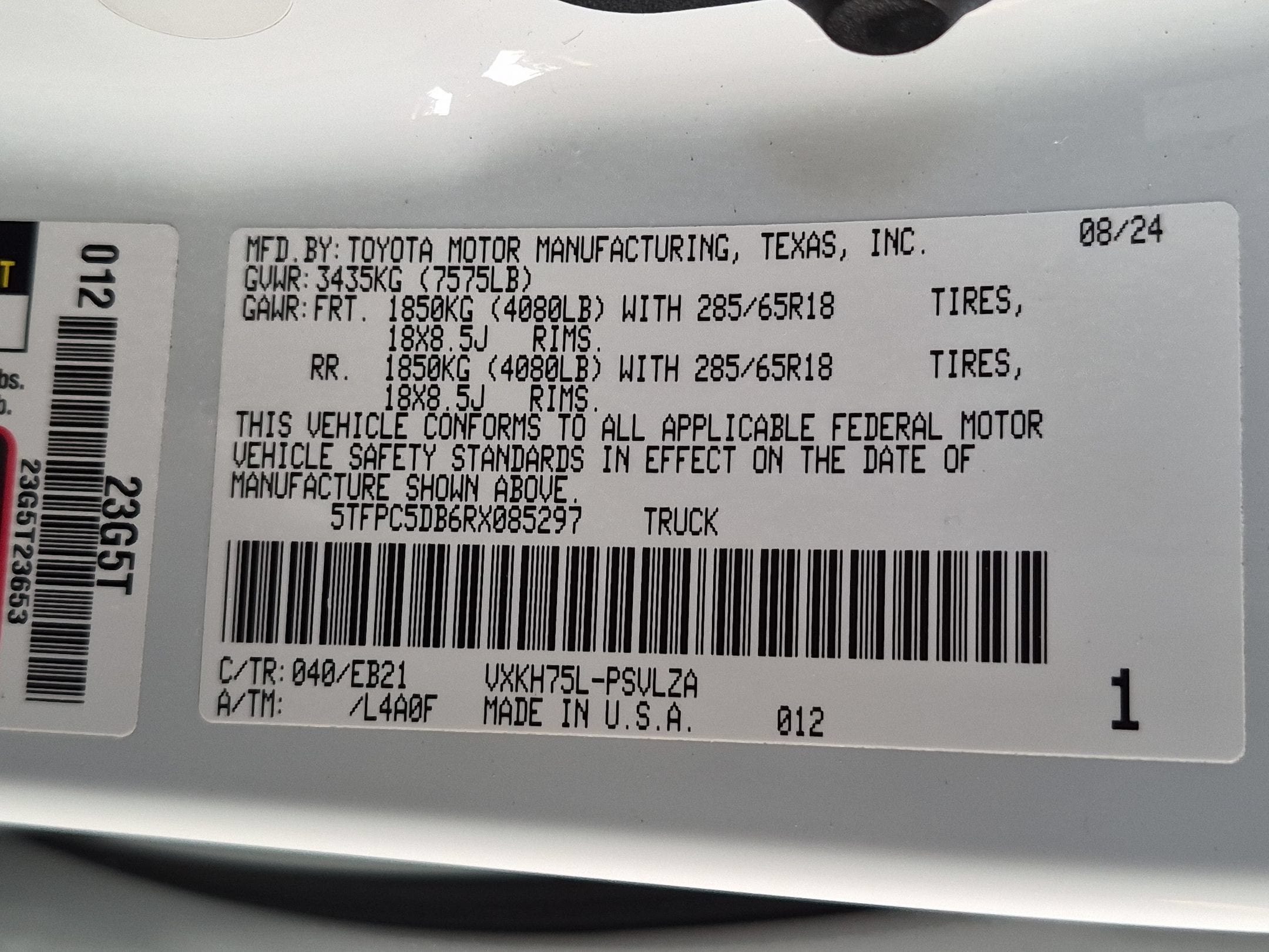 2024 Toyota Tundra i-FORCE MAX TRD Pro Hybrid
