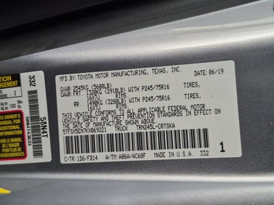 2019 Toyota Tacoma SR