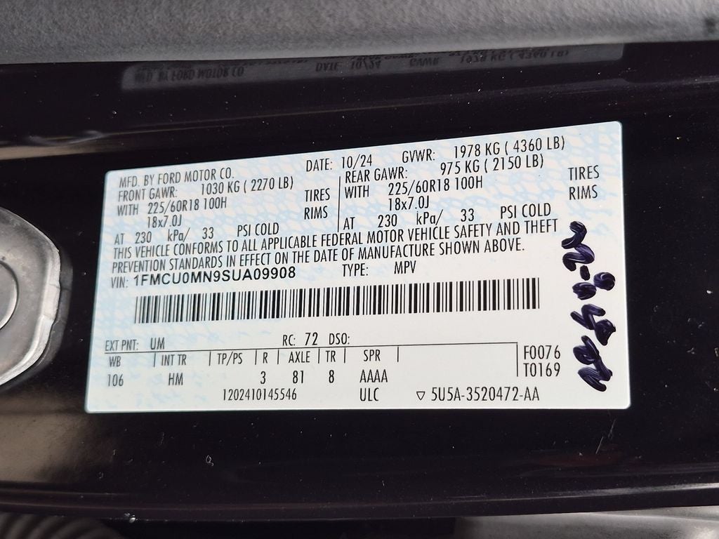 2025 Ford Escape ST-Line
