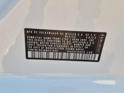2022 Volkswagen Jetta 1.5T SE