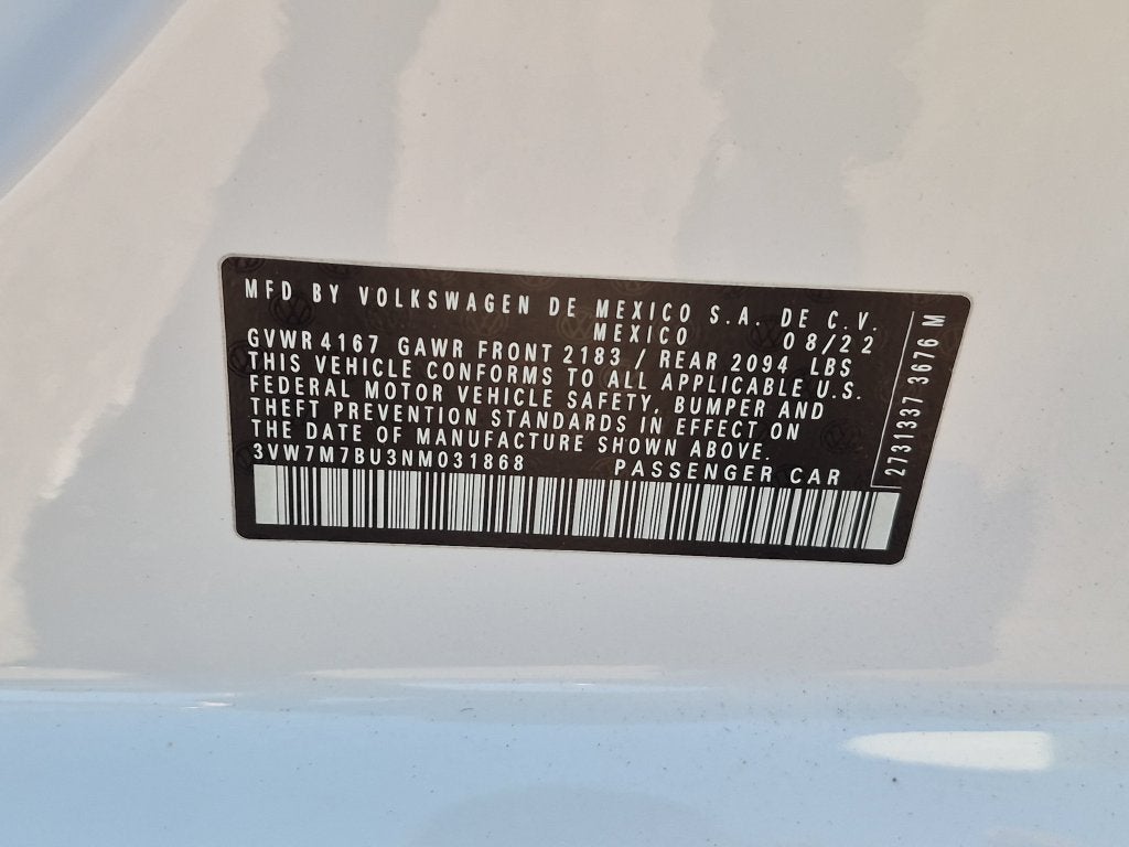 2022 Volkswagen Jetta 1.5T SE