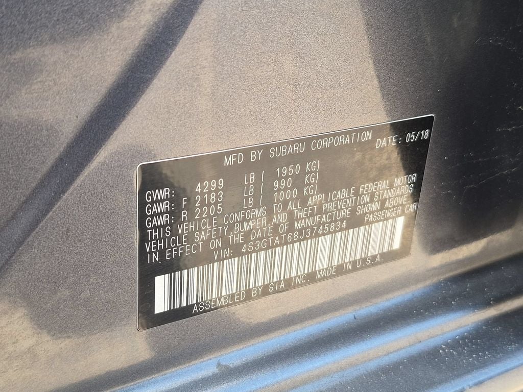 2018 Subaru Impreza 2.0i Limited