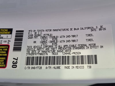 2026 Toyota Tacoma SR5