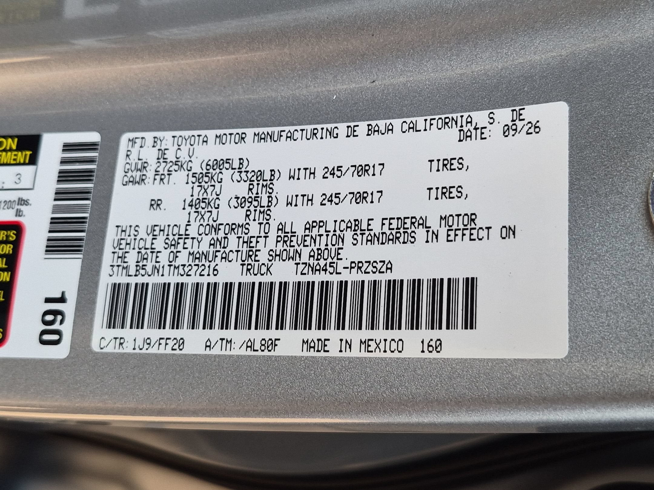 2026 Toyota Tacoma SR5
