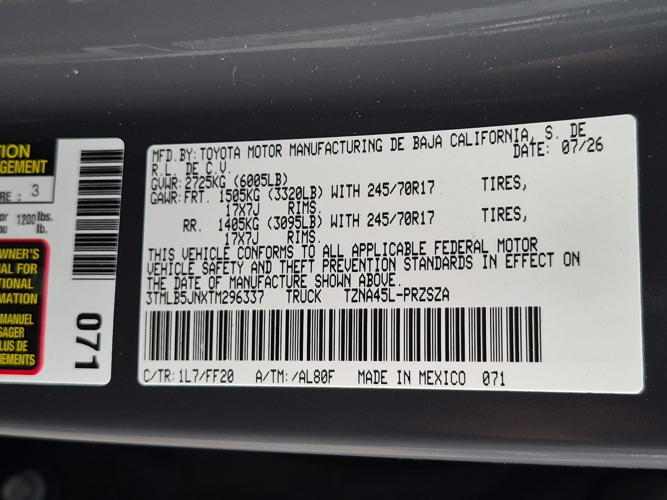 2026 Toyota Tacoma SR5