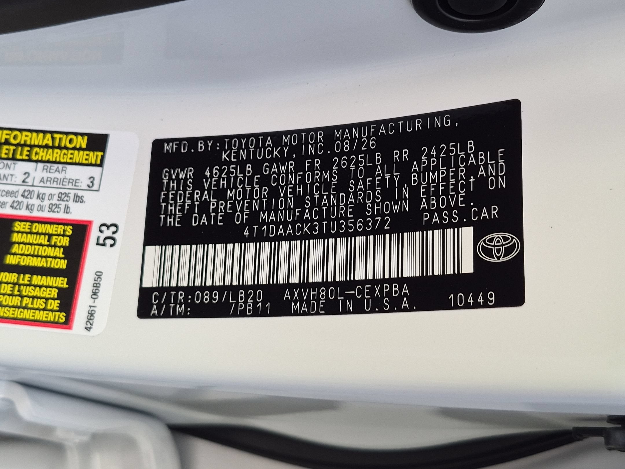 2026 Toyota Camry XSE