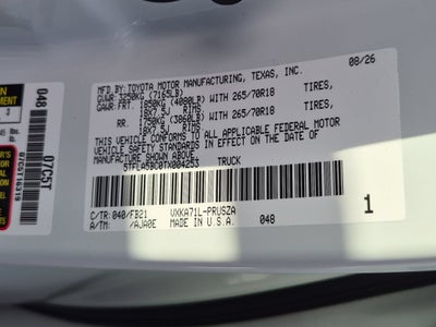 2026 Toyota Tundra SR5