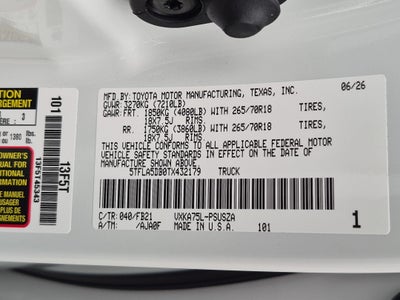 2026 Toyota Tundra SR5