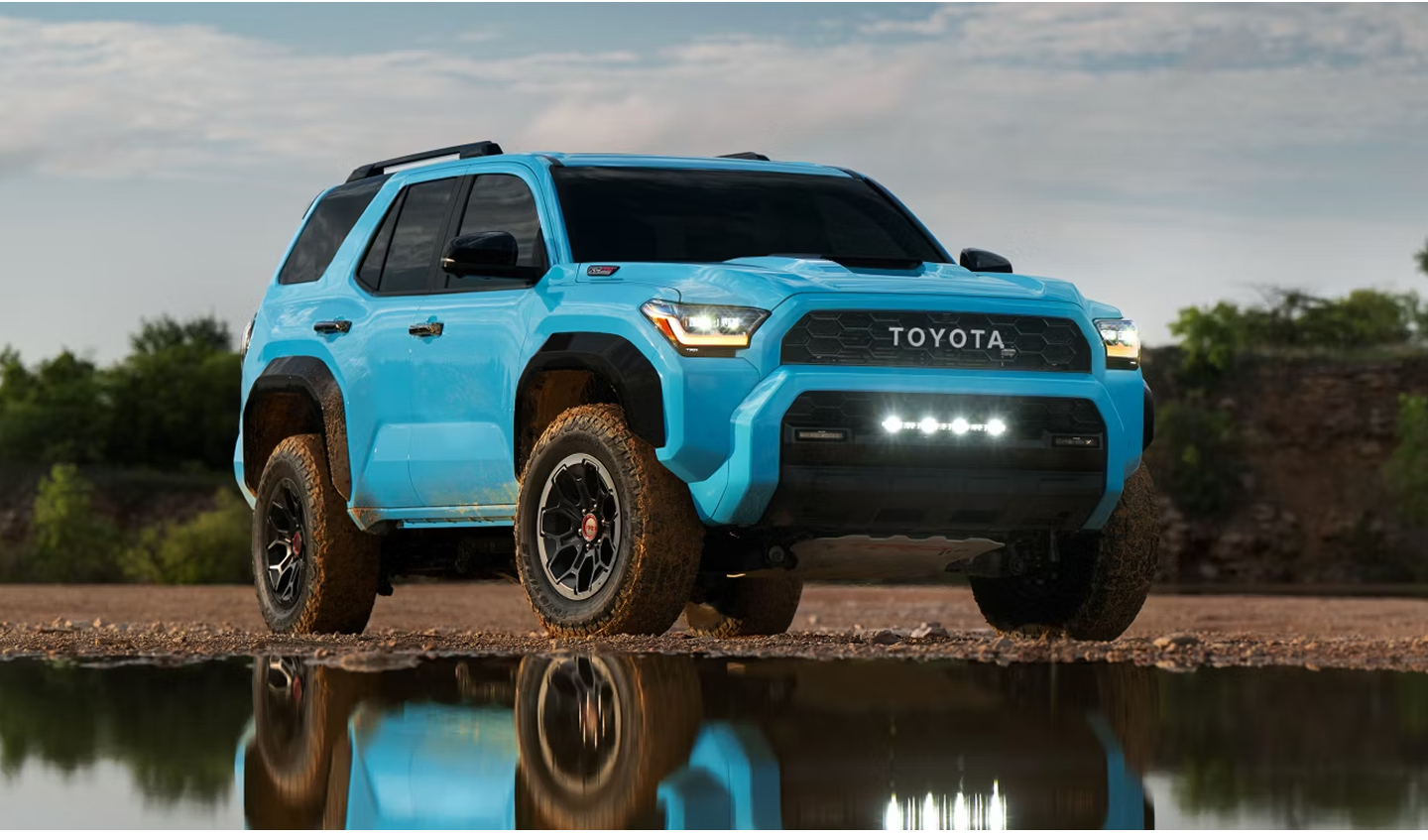 2026 Toyota 4Runner hero image in a rugged outdoor setting