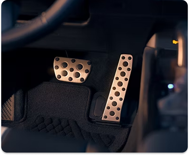 Aluminum Sport Pedals Interior