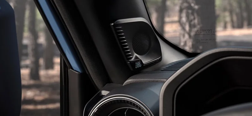 JBL premium speaker built into the Land Cruiser door panel