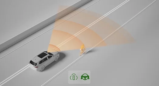Proactive driving assist detecting a cyclist on the road ahead