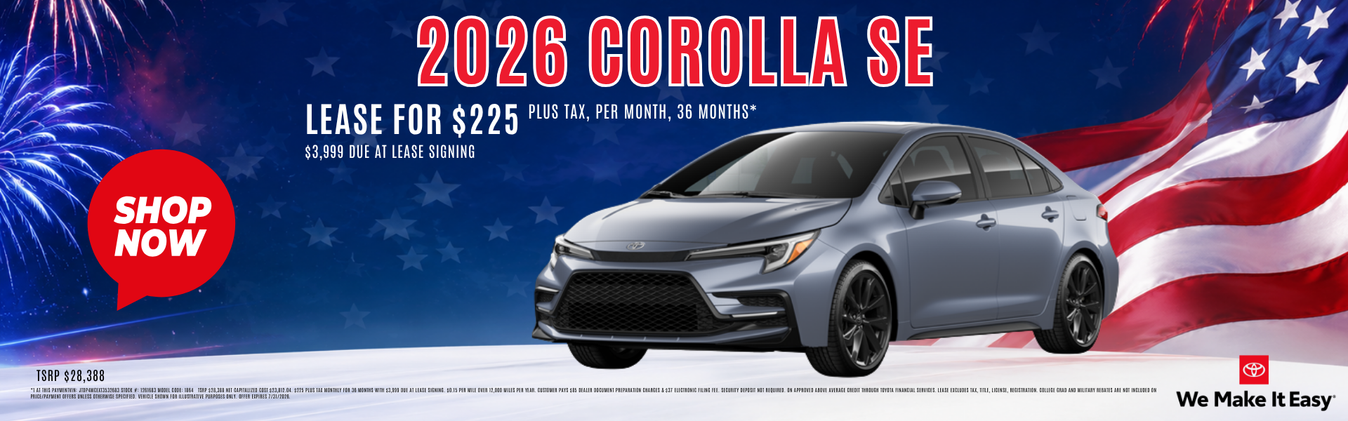 corolla lease